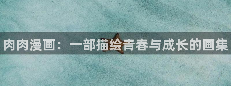 韩版无遮汗汗漫画：肉肉漫画：一部描绘青春与成长的画集