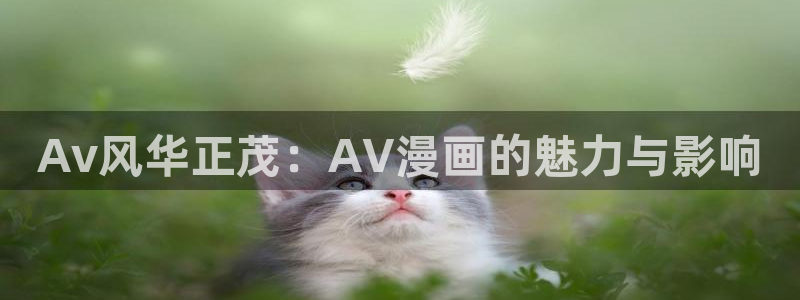 歪歪汗汗漫画ssss：Av风华正茂：AV漫画的魅力与影响